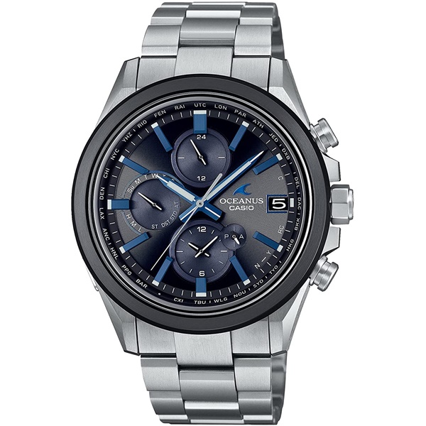 【クーポン利用で10%OFF】国内正規品 CASIO OCEANUS カシオ オシアナス クラシックライン ブラックDLC 電波ソーラー メンズ腕時計  OCW-T4000A-1AJF